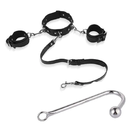 Beaded Cuffs 5334 and Hook with Collar Elegant Anal 0701